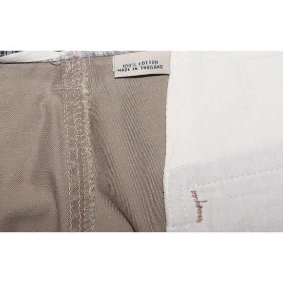 J Crew Giant Fit Mens Chino Pants Size 34 Beige Khaki 100% Cotton Tapered Preppy - Picture 13 of 14